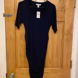 Motherhood Maternity Side Ruched Maternity Dress